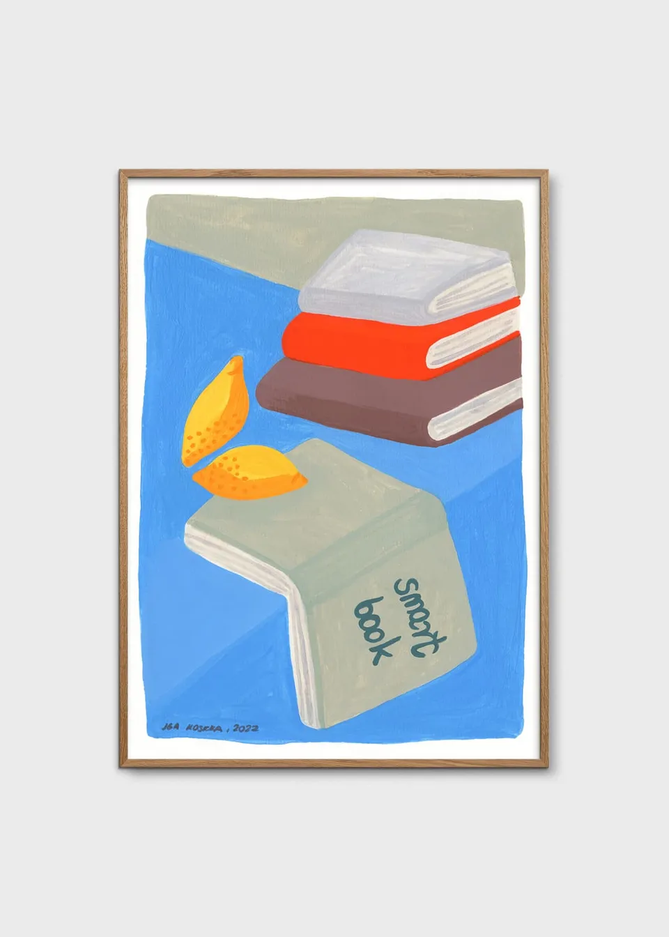 The Poster Club Art Prints Smart Book Poster 30x40 blau