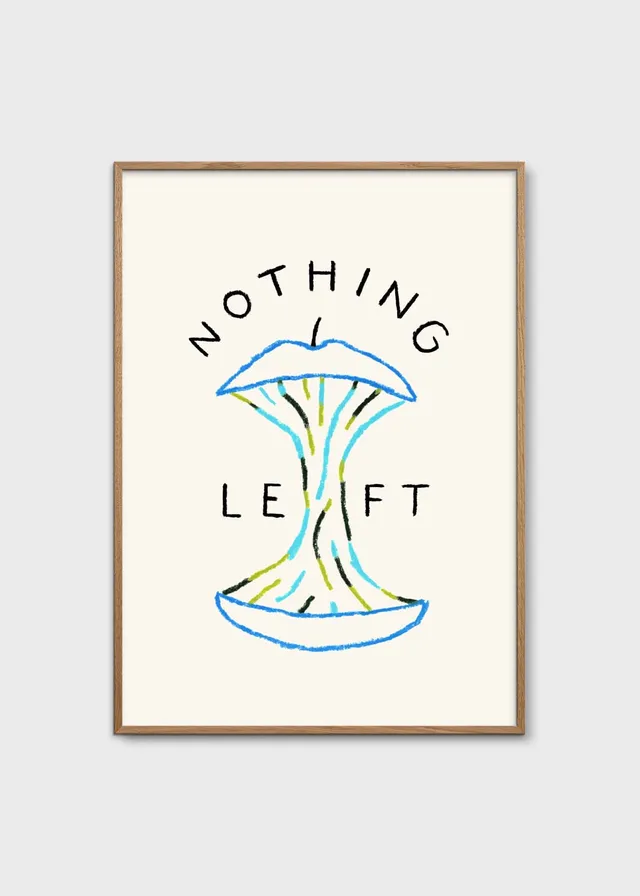 The Poster Club Nothing Left Poster 30x40 cm Blau-Grün