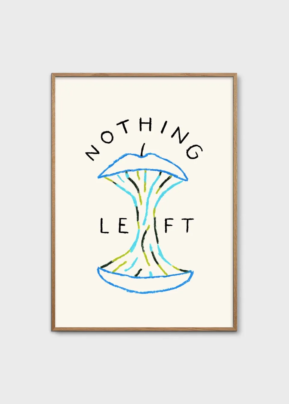The Poster Club Nothing Left Poster 30x40 cm Blau-Grün