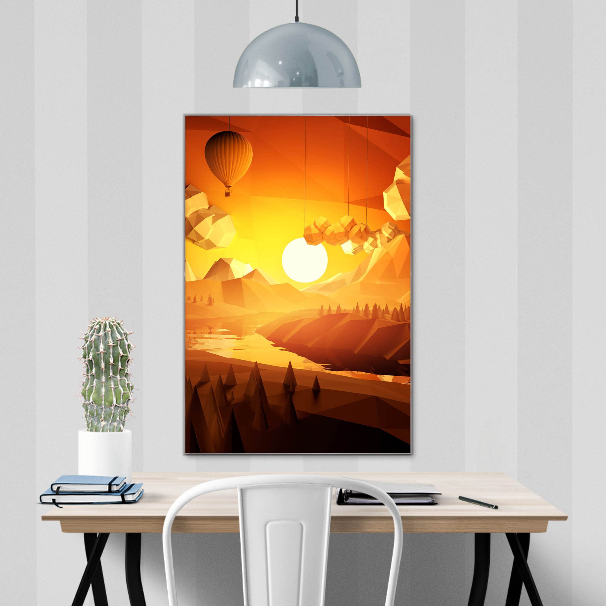 Banjado Magnettafel Sunset Glasmagnettafel 40x60 cm Camping
