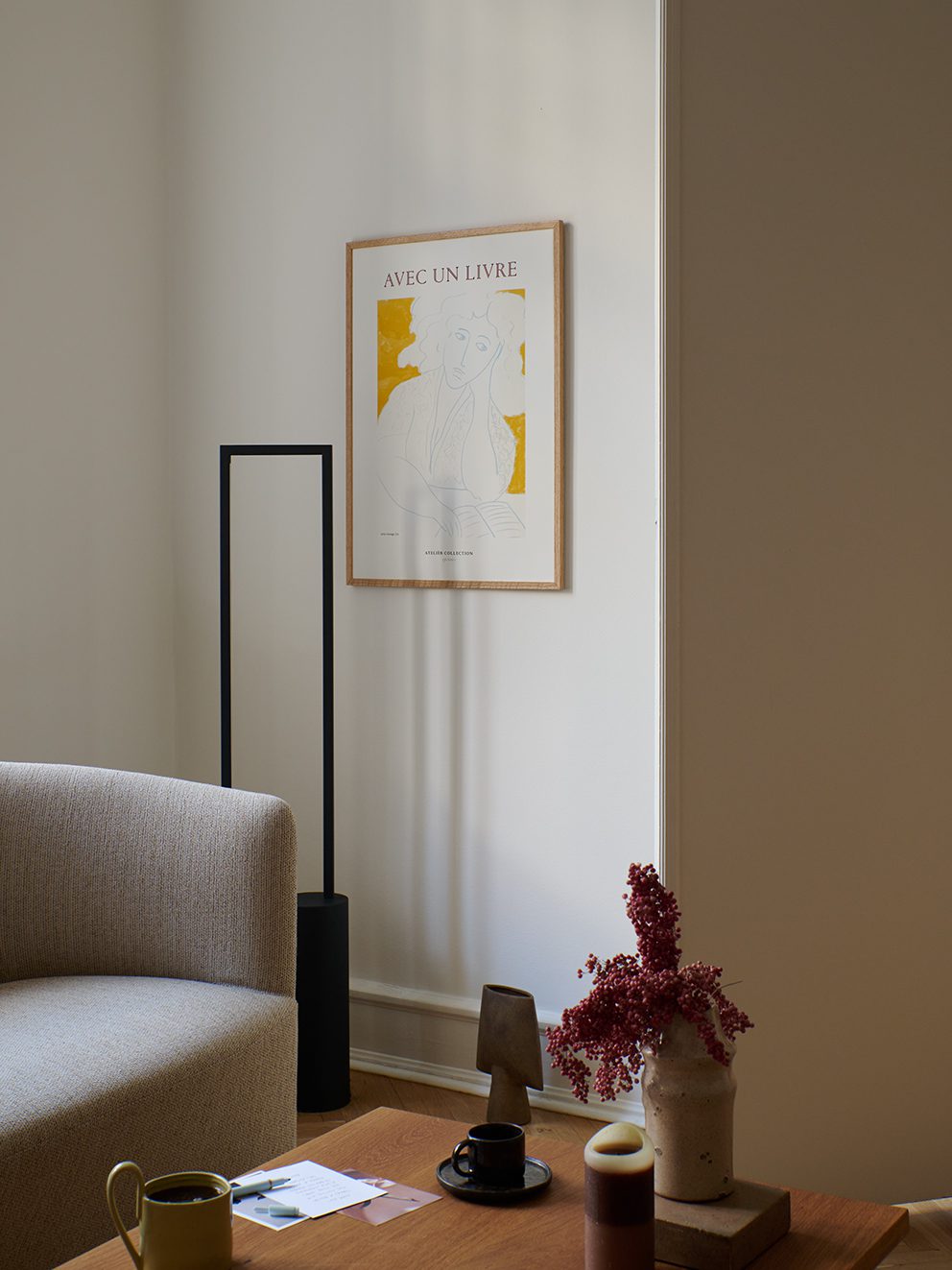 The Poster Club Avec Un Livre Poster 30x40 cm Orange Gelb