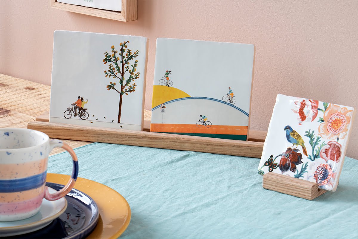 Storytiles Wall Shelves Familie Houder Fliesenhalter S 34 cm