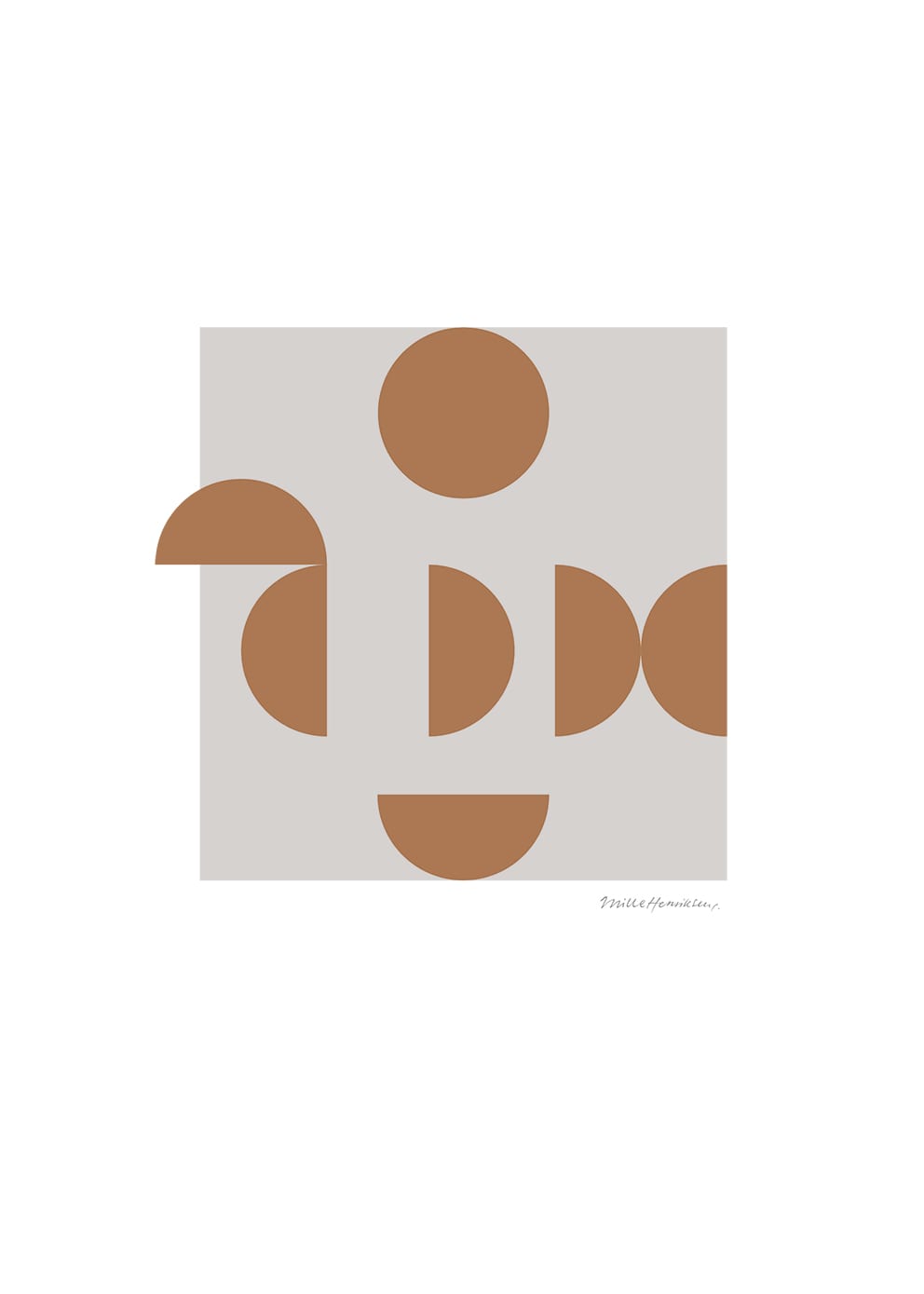 The Poster Club Balancing Objects 03 Poster 30x40 cm grau orange