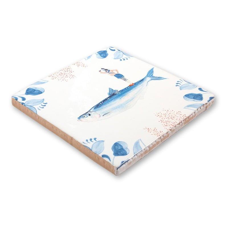 Storytiles Delft blue Vooruit kijken Fliese S 10x10 cm Blick