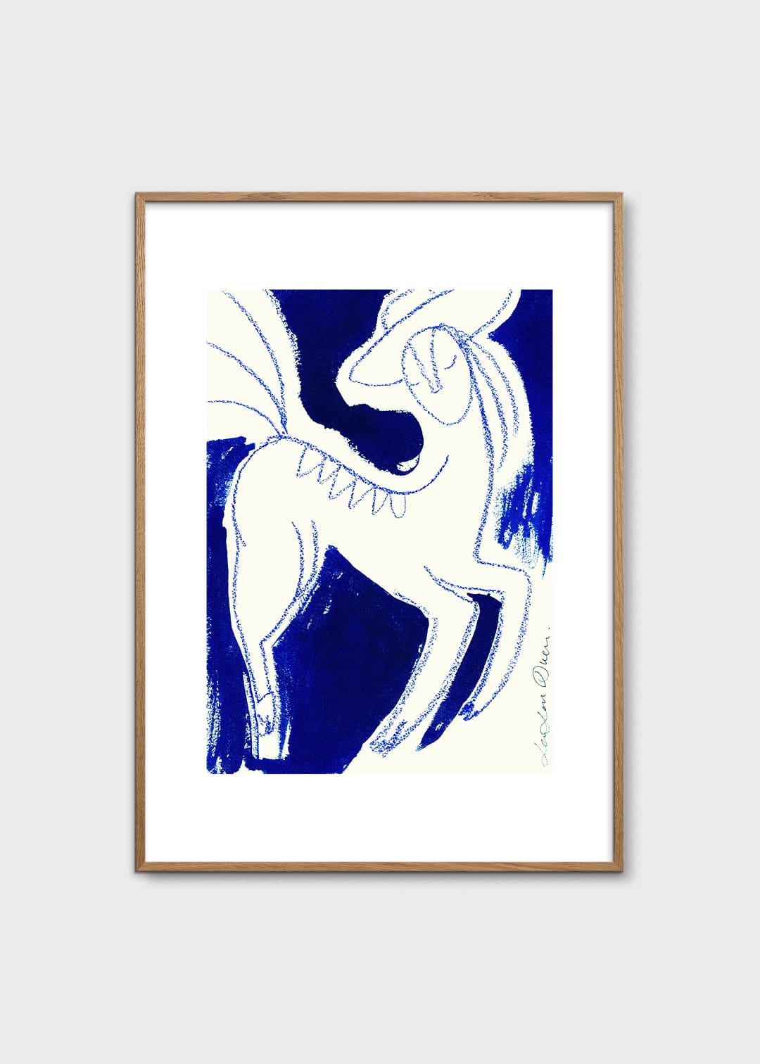 The Poster Club Rêve in Bleu Poster 30x40 cm blau