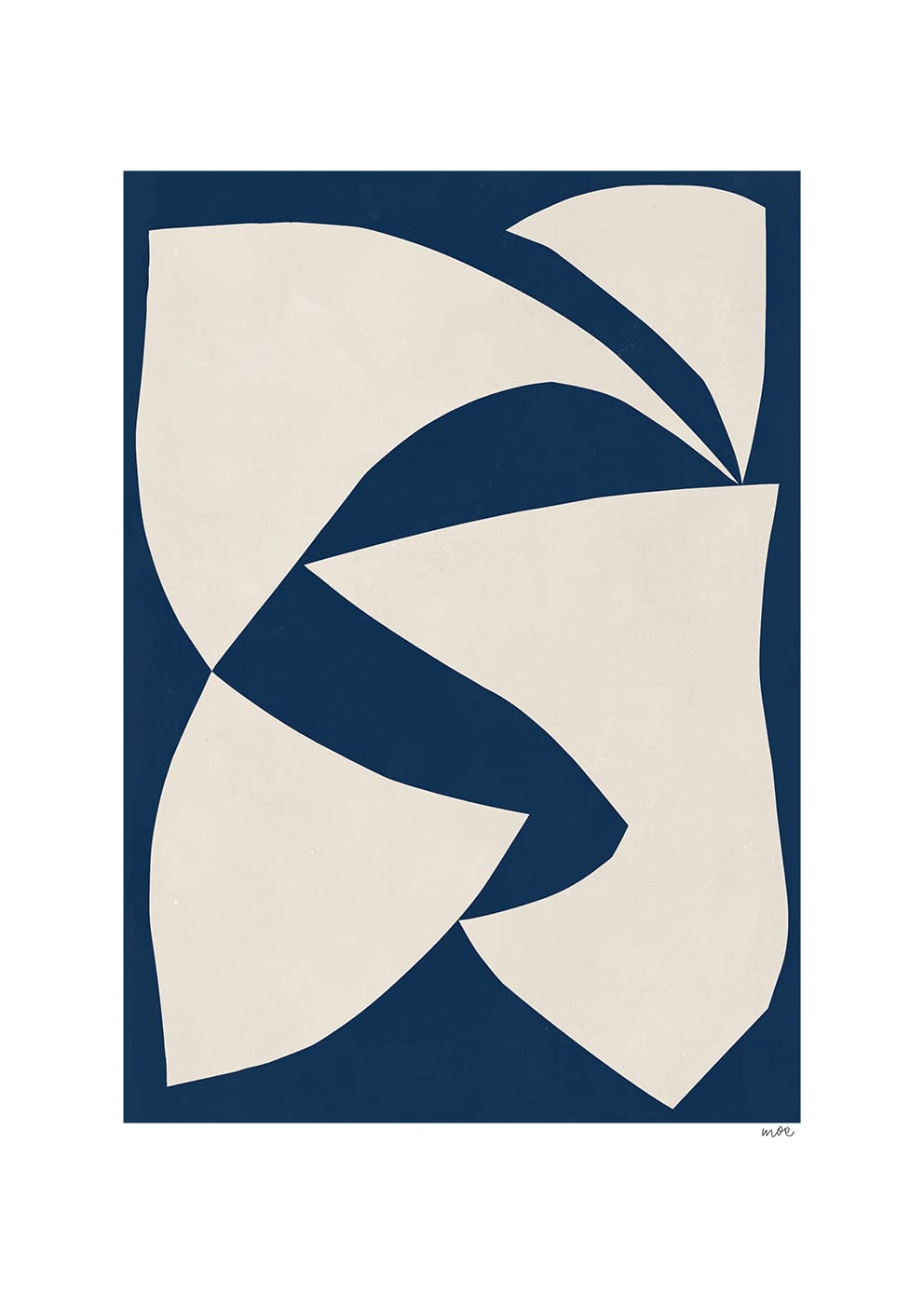 The Poster Club Dynamics Poster 30x40 cm beige-blau