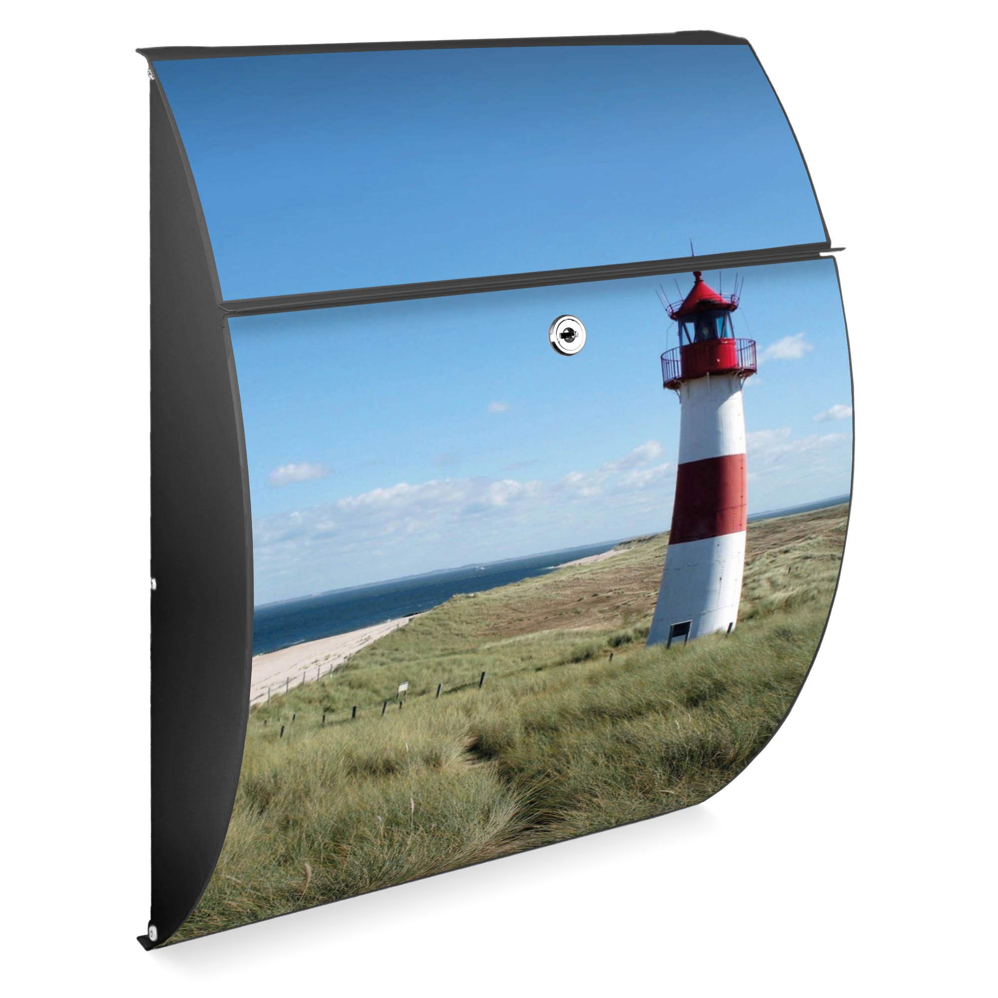 Banjado Riviera Briefkasten Weiß Leuchtturm A4