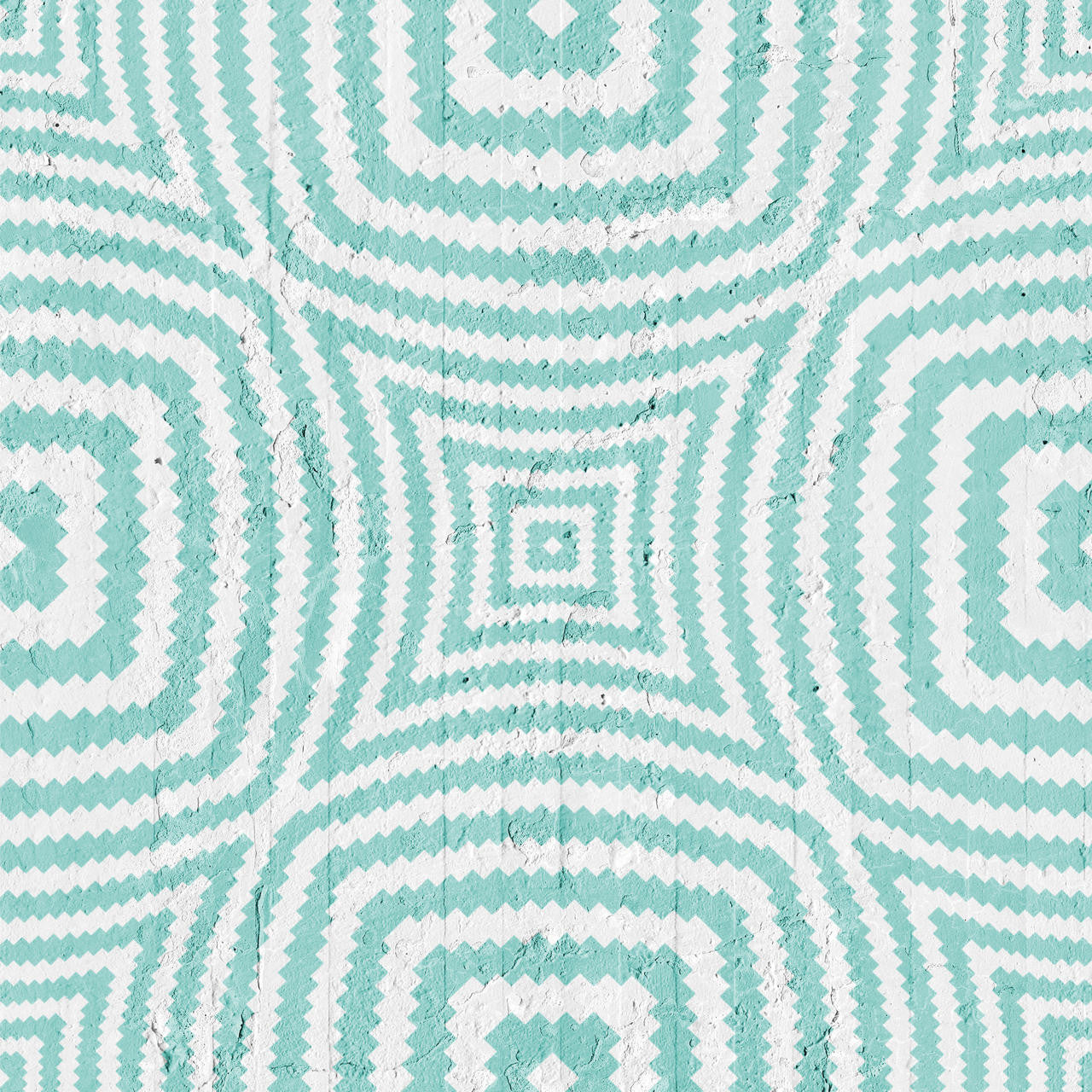 Mineheart Aquamarine Geometric Circles Tapete Vliestapete Kreise