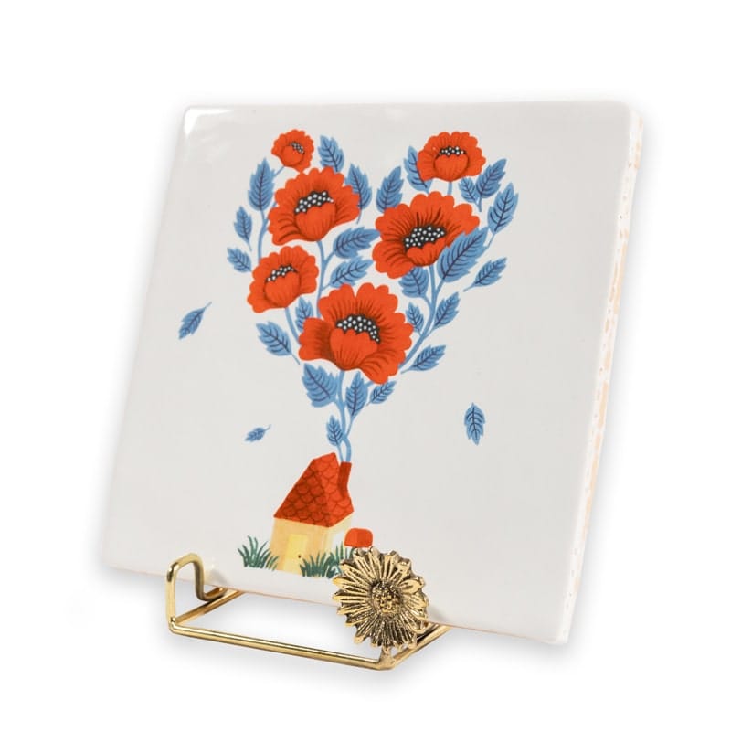 Storytiles Tile Holders Golden Holdie Daisy Halter Gold