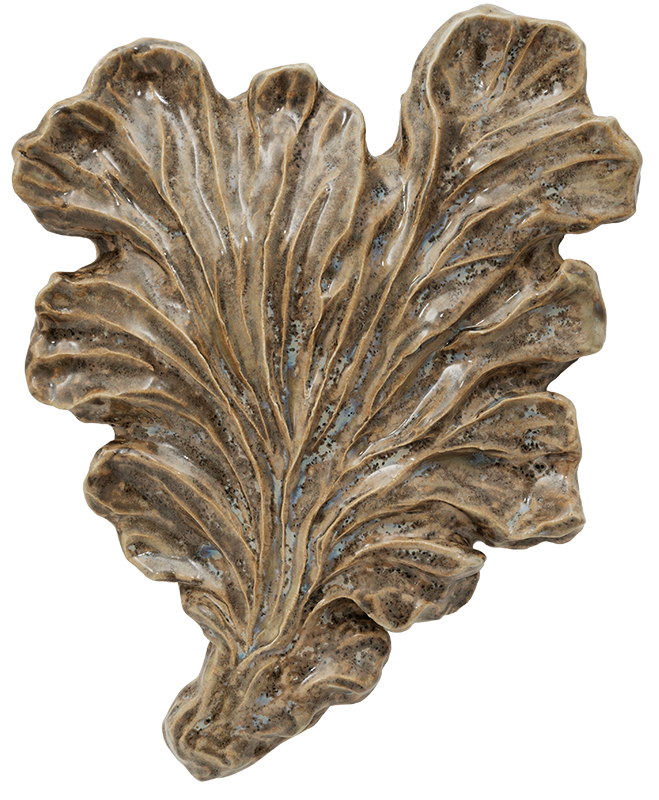 The Poster Club Seaweed No. 03 Wandrelief Keramik 15x15 cm