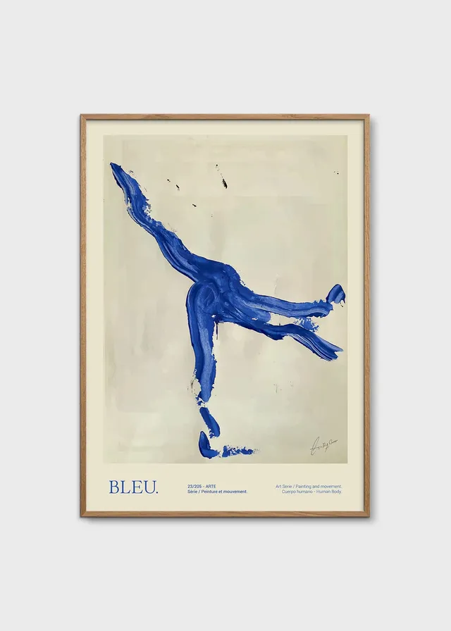 The Poster Club Bleu Kunstdruck 30x40 cm beige-blau