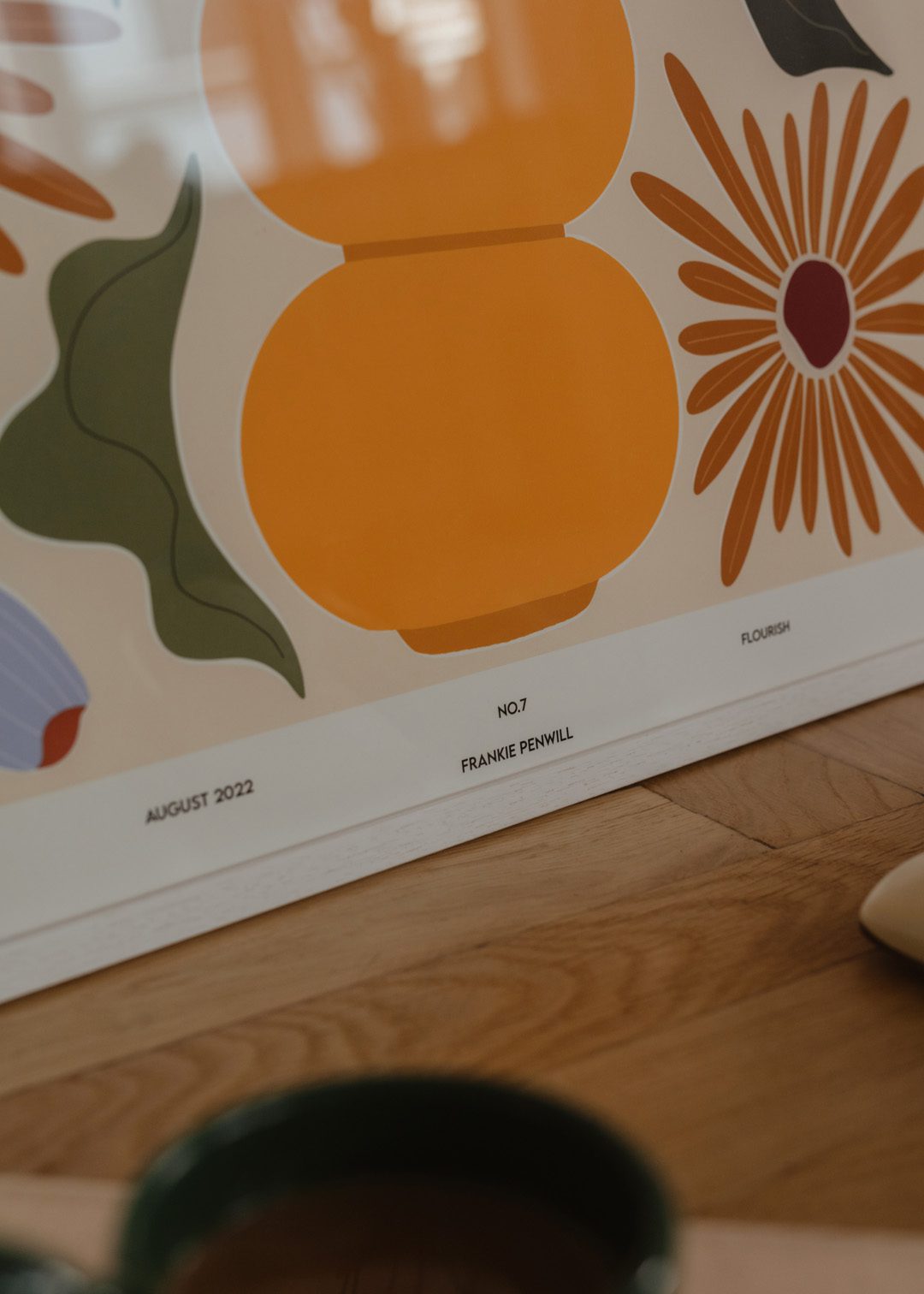 The Poster Club Art Prints Flourish Poster A4 Orange