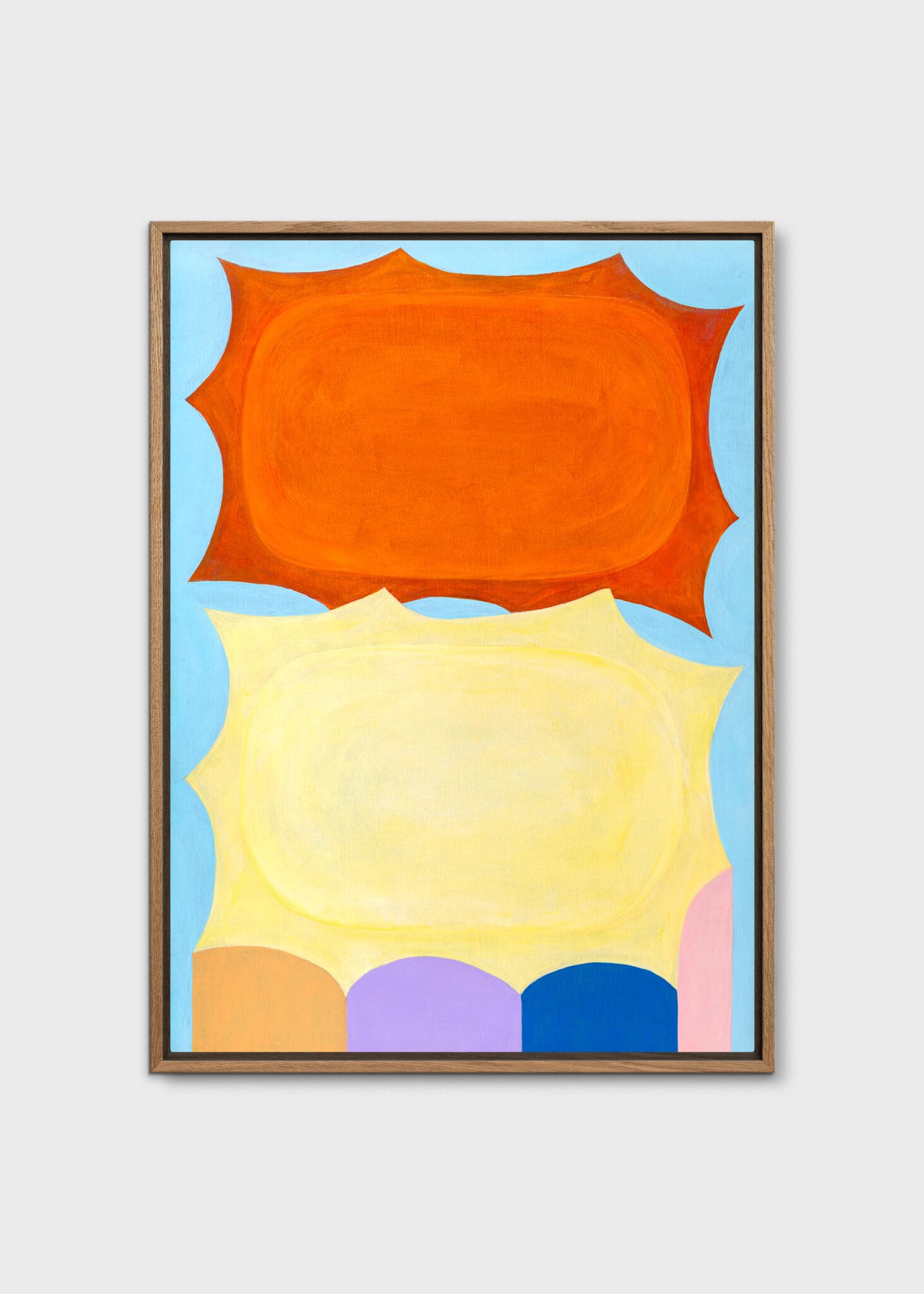 The Poster Club Sun Stump Canvas 30x40 cm blau