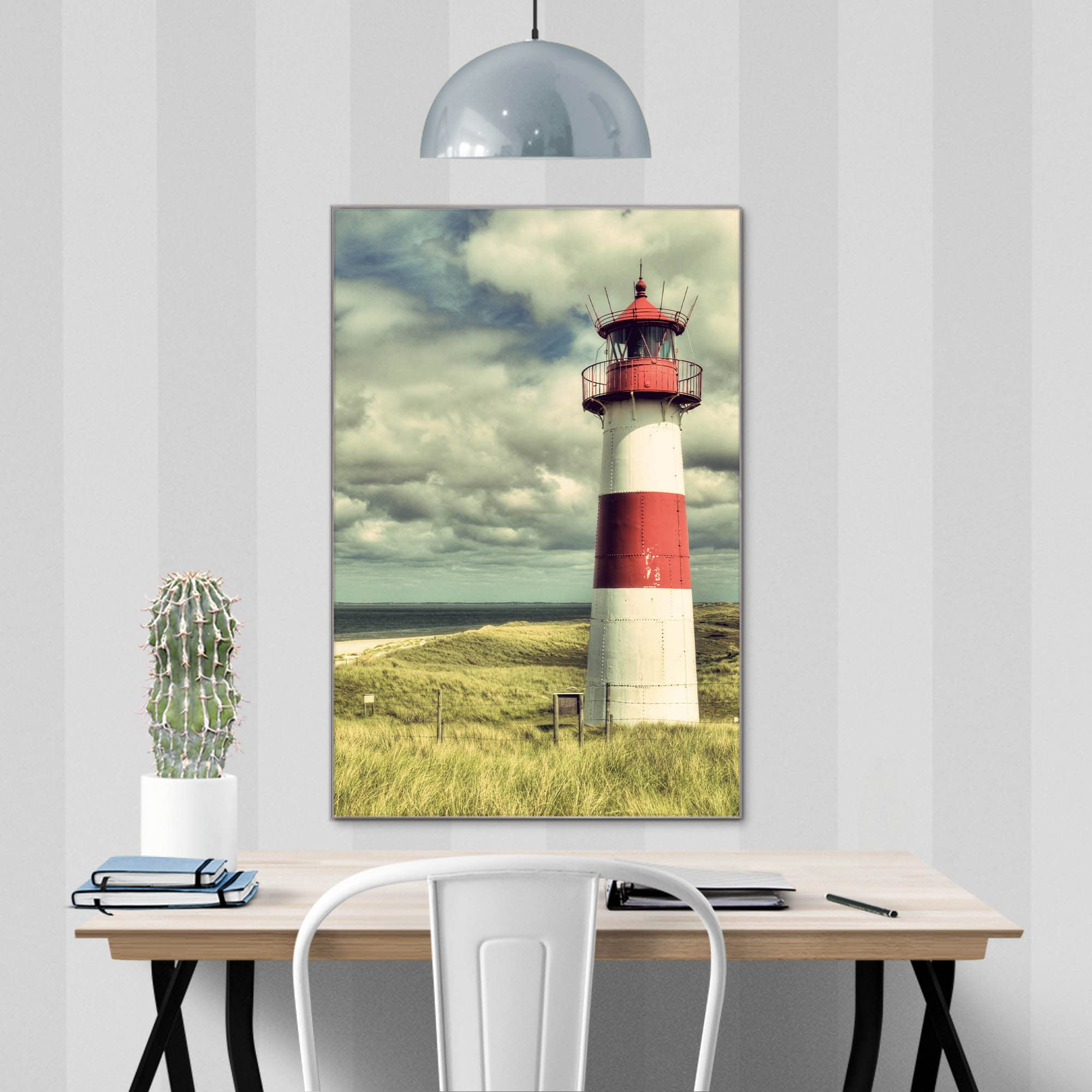 Banjado Glasboard Leuchtturm Sylt magnetisch 40x60cm beschreibbar