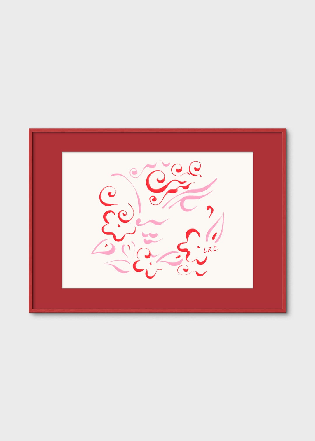 The Poster Club Art Prints Celestial Blossom Poster A4 rosa