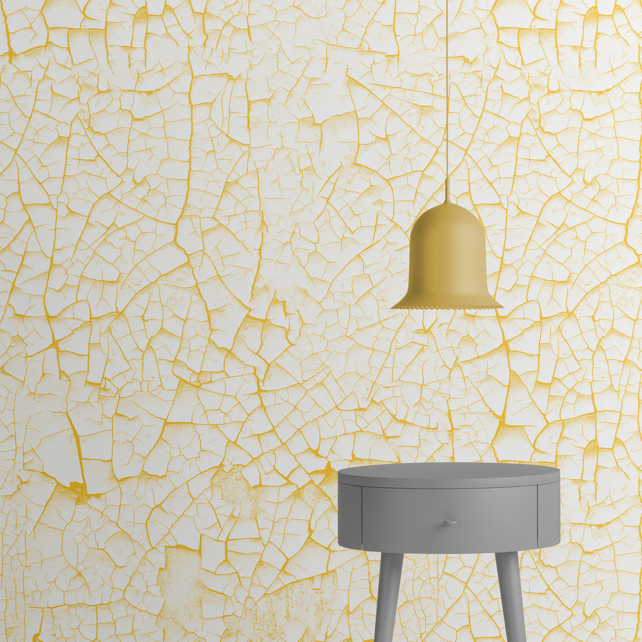 Mineheart Wallpaper Scratch Y Tapete gelb 52cm x 10m