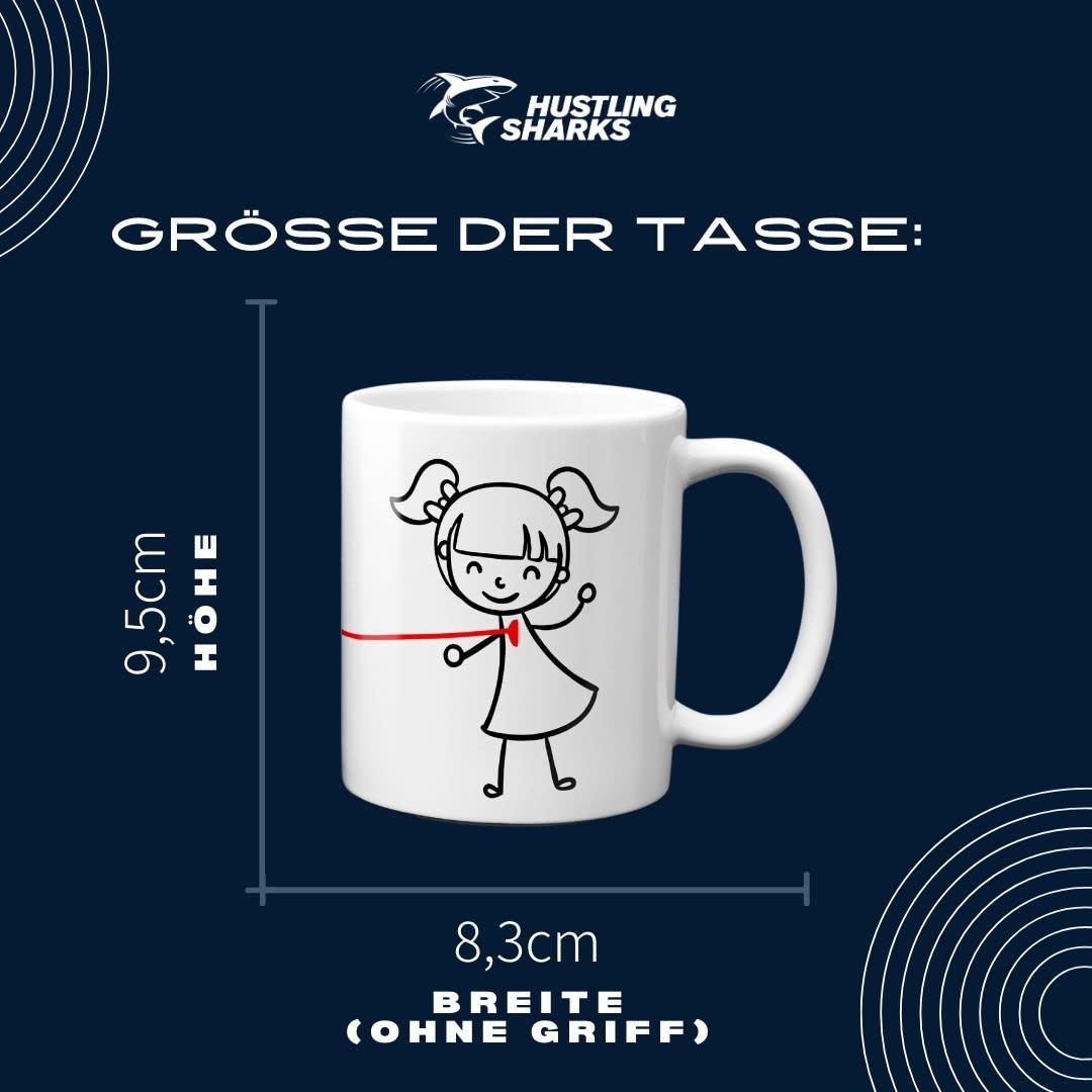 Hustling Sharks Wandbilder Liebe Dich Tasse 330ml weiß Herz