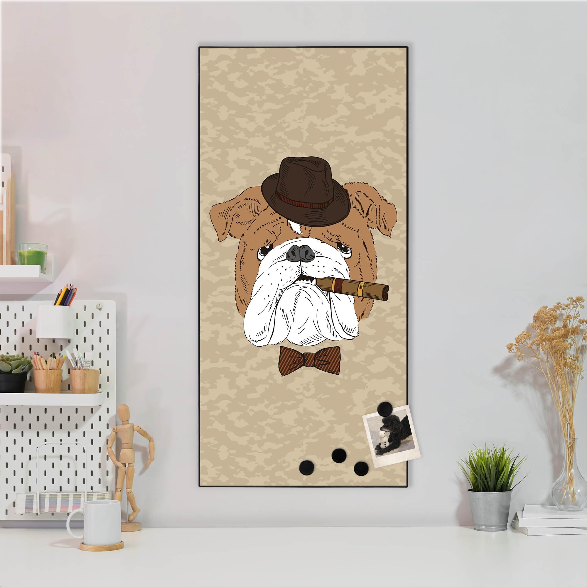 Banjado Magnettafel Big Daddy Magnetwand 37x78cm weiß Stahl
