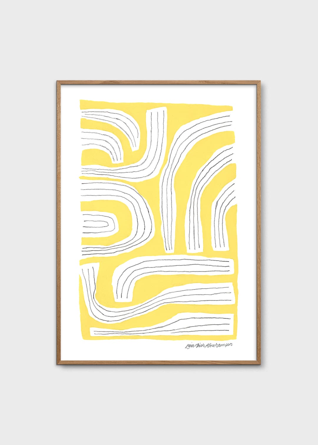 The Poster Club Art Prints Sunny Intentions Poster 30x40 gelb