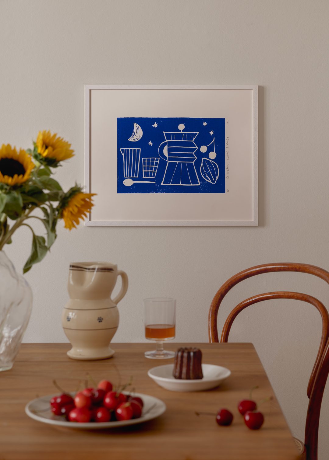 The Poster Club Art Prints Aube Poster 30x40 cm blau