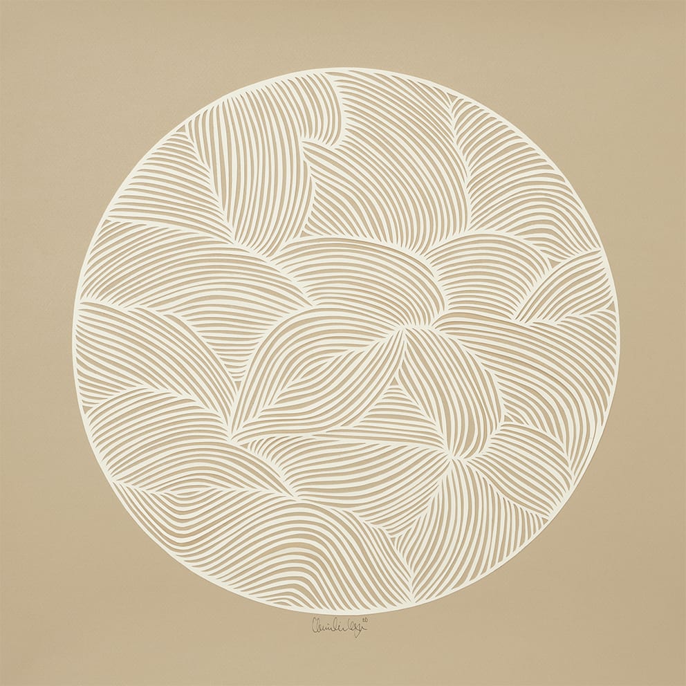 The Poster Club Art Prints Moon No. 01 Poster 50x50 cm beige