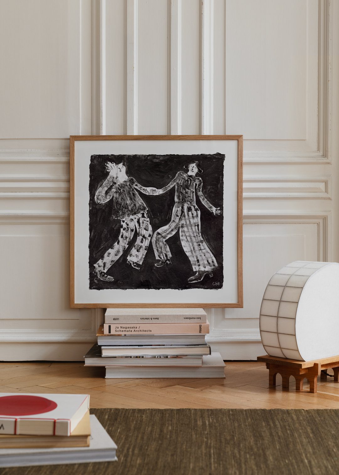 The Poster Club Art Prints Dancing People Poster 50x50 schwarz-weiß