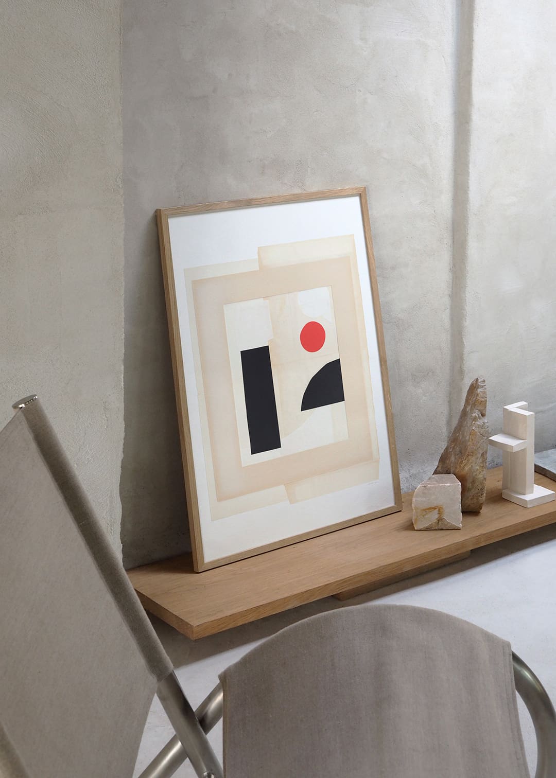 The Poster Club Balance 110 Kunstdruck 30x40 beige abstrakt