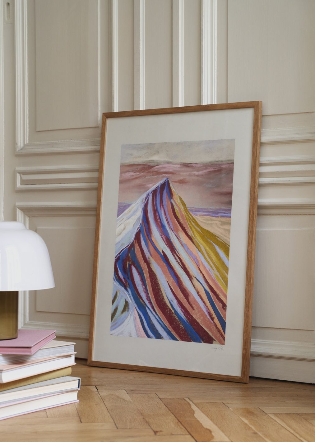 The Poster Club Velvet Peak II Poster 30x40 cm blau rosa