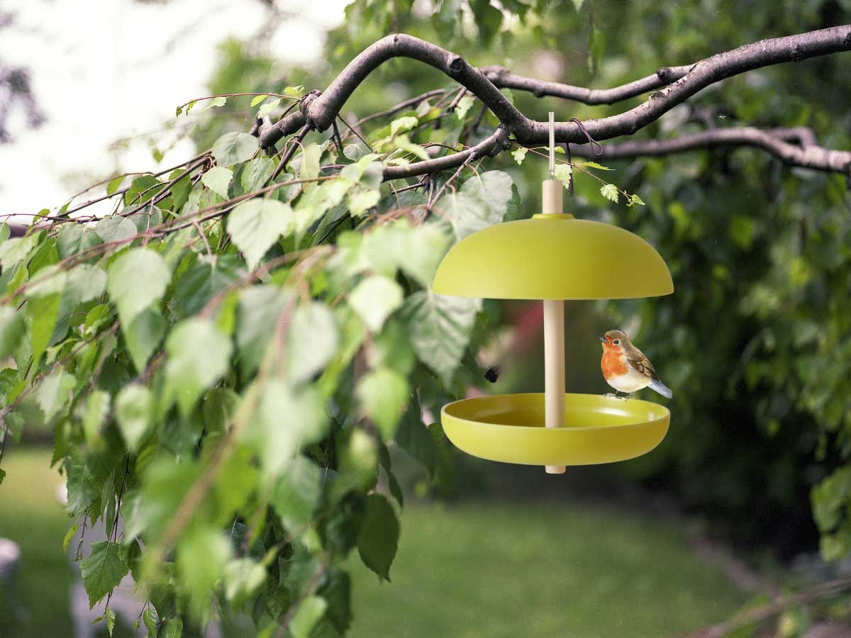 LS-LebenStil Garten & Camping Futterstation Grün Kunstharz