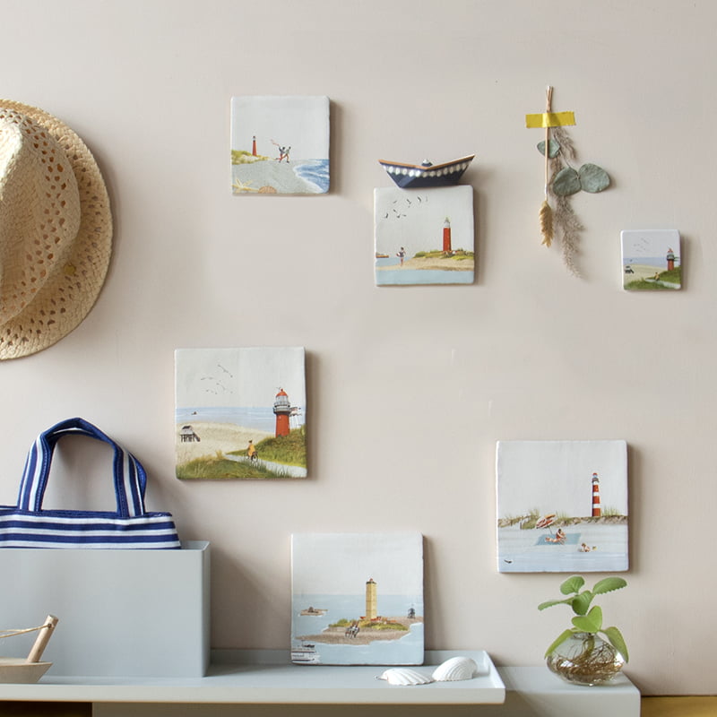 StoryTiles Delft Blue Terug op Texel Wandfliese S 10x10 cm