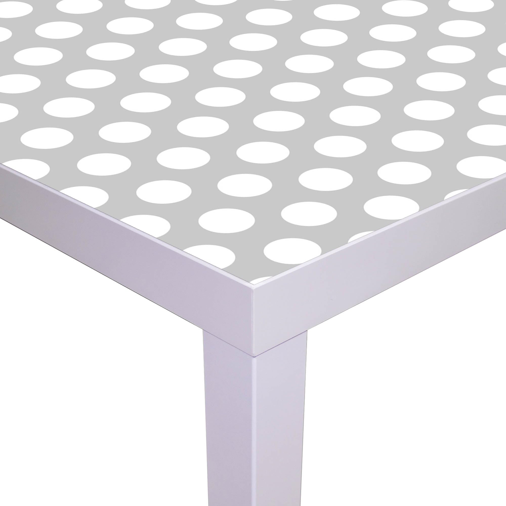 Banjado Möbelfolie Punkte Grau Tischfolie 55x55 selbstklebend