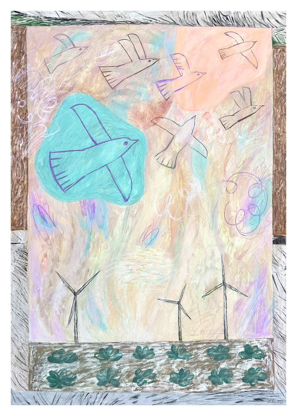 The Poster Club Art Prints Birds Poster 30x40 cm hell