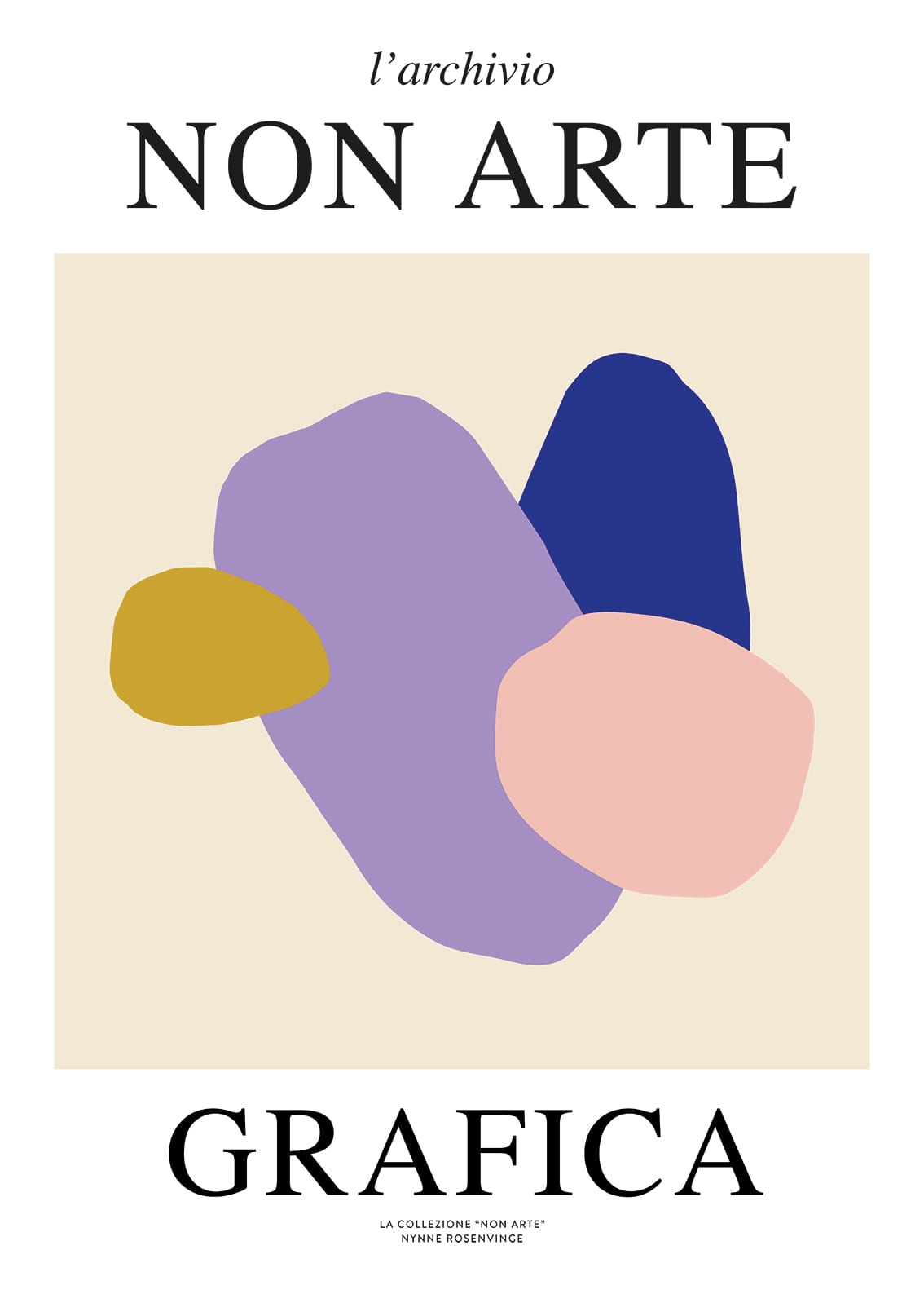 The Poster Club Non Arte Grafica 01 Kunstdruck 50x70 beige