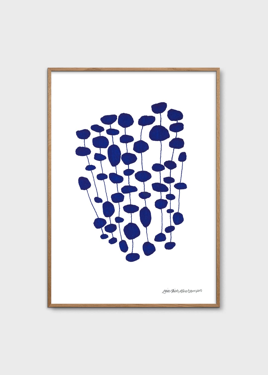 The Poster Club Blue Pearl Forest Poster 30x40 cm blau
