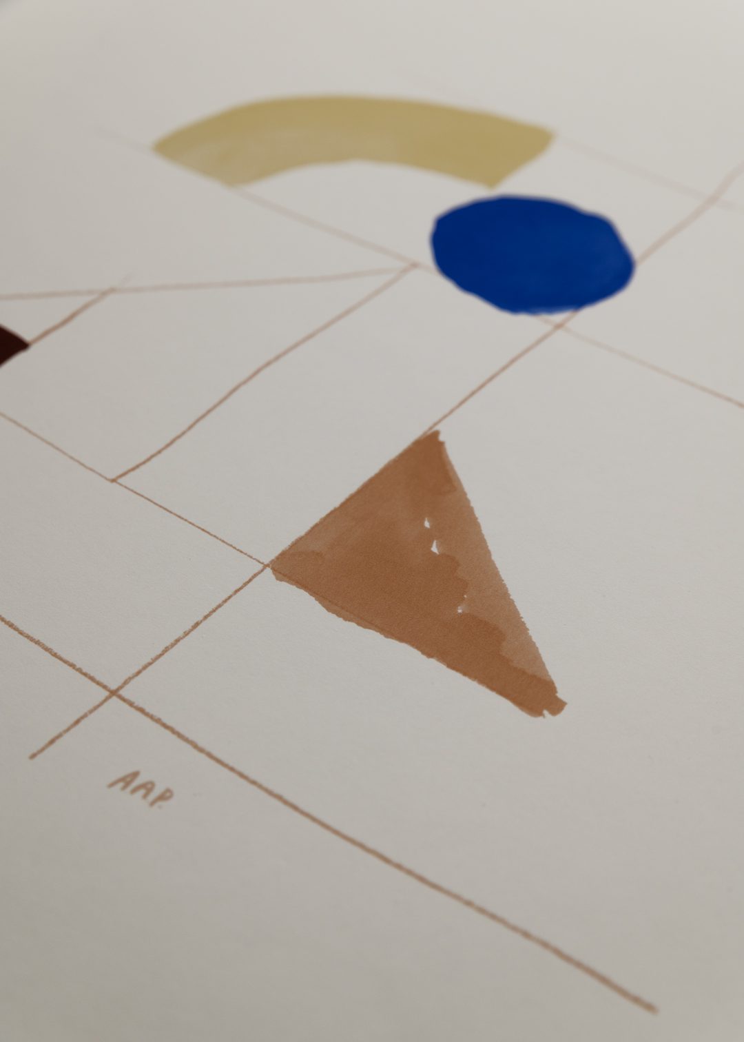The Poster Club Art Prints The Blue Dot Poster 30x40 cm beige