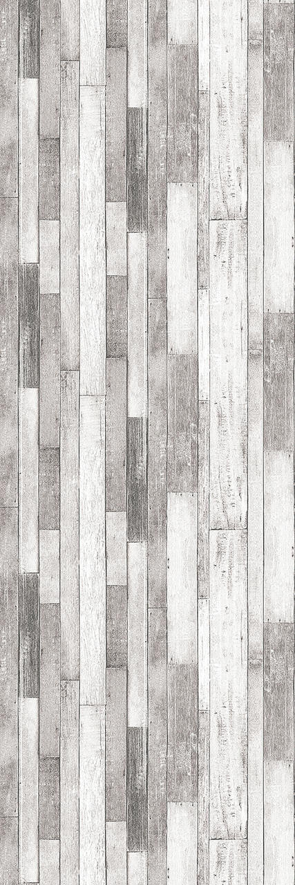 Mineheart Wallpaper Rustic Wood Tapete Grau-Weiß Holzoptik