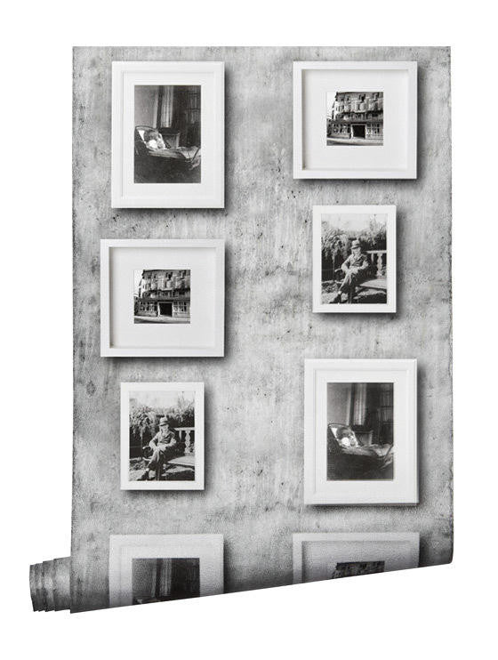 Mineheart Wallpaper Picture Frame Tapete Schwarz-Weiß Vlies
