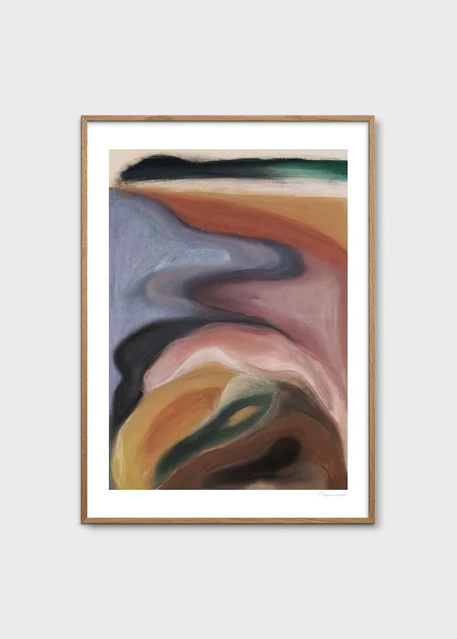 The Poster Club Landshape Tribute 03 Kunstdruck 30x40 cm Blau