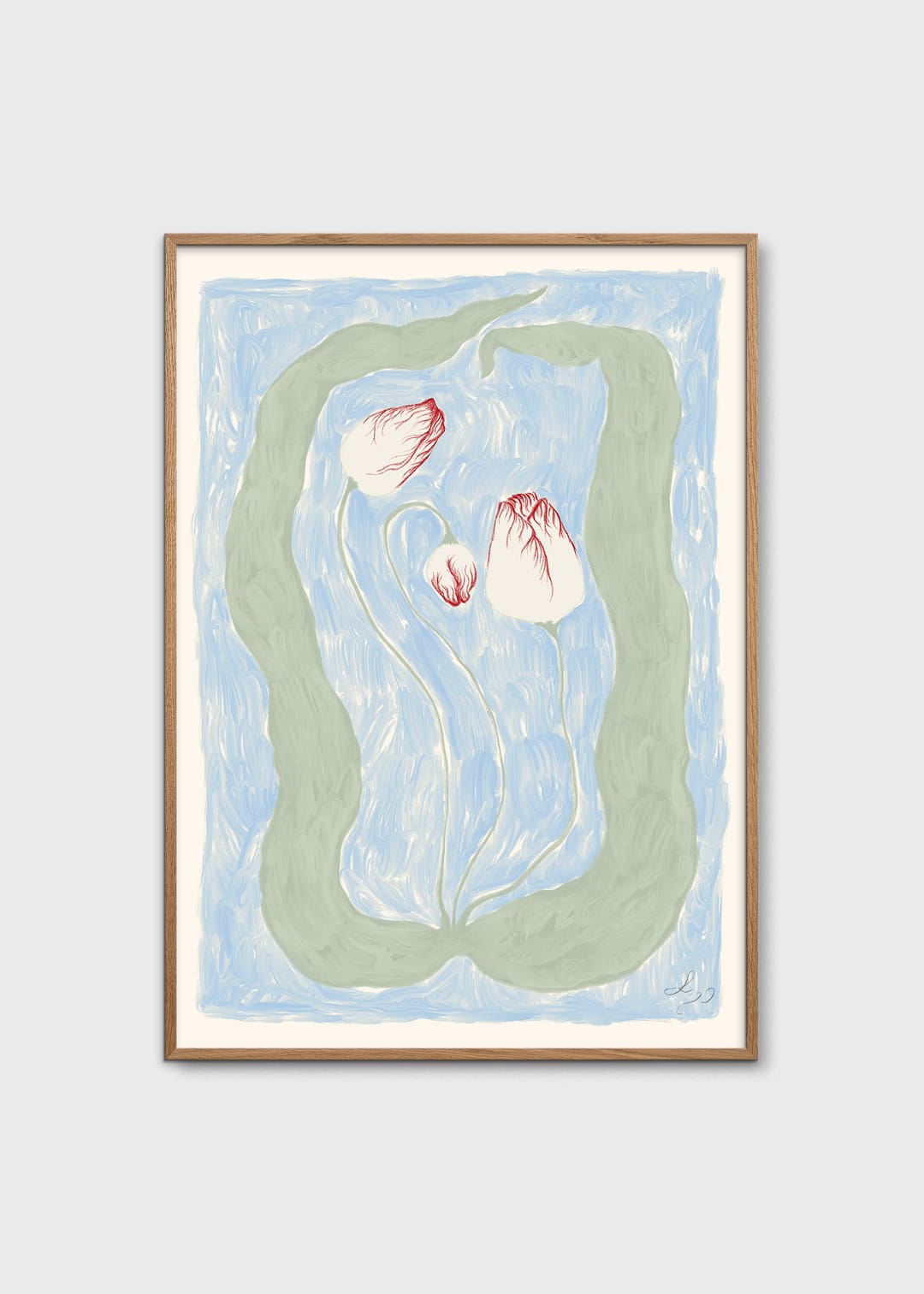 The Poster Club Art Prints Sweet Forgetful Poster 30x40 cm grün