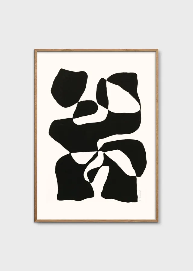 The Poster Club Art Prints Impossible Island Poster 30x40 cm schwarz-weiß