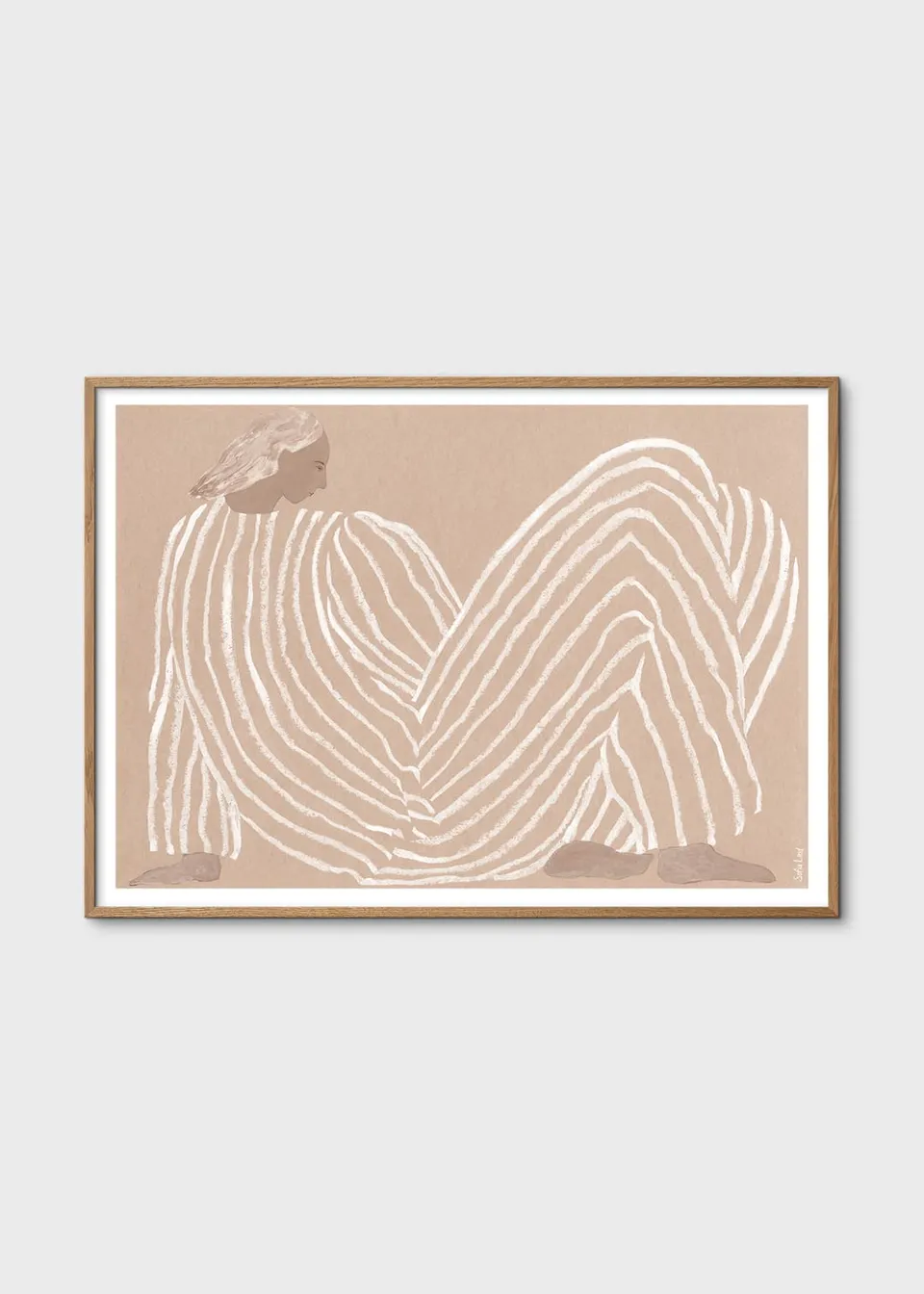The Poster Club Art Prints Me Poster 50x70 figurativ beige
