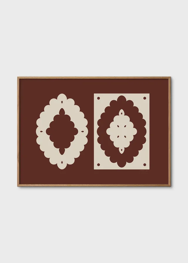 The Poster Club Art Prints Lace No. 151 Poster 30x40 cm beige