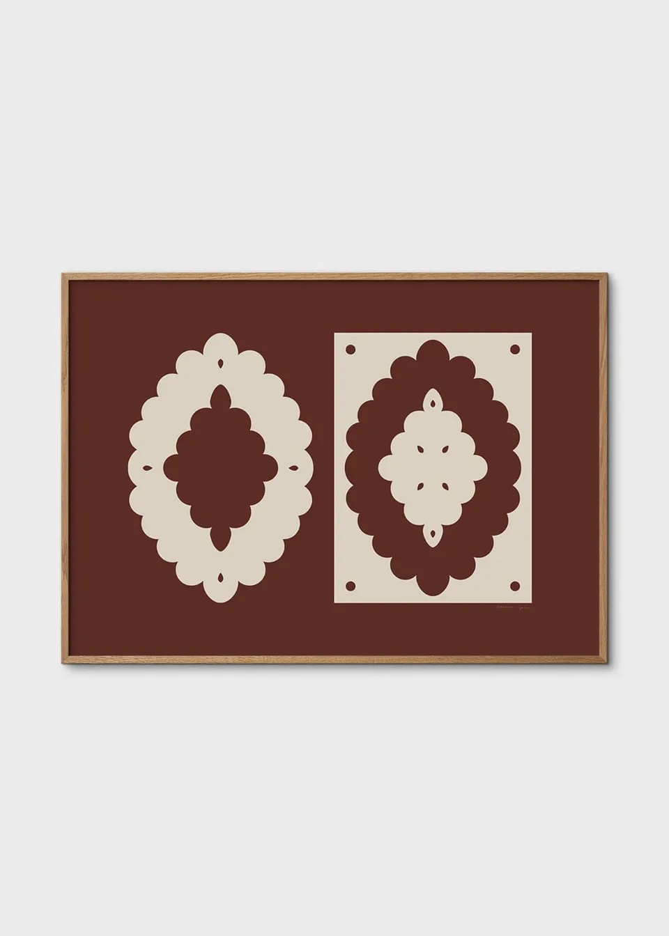 The Poster Club Art Prints Lace No. 151 Poster 30x40 cm beige