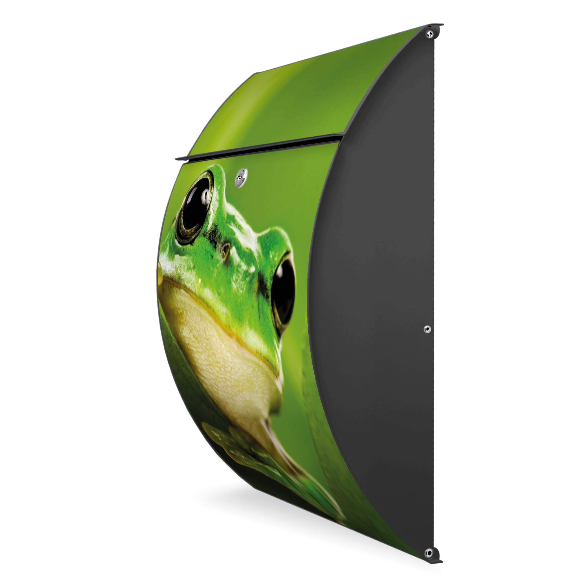 Banjado Riviera Frosch Briefkasten Anthrazit A4