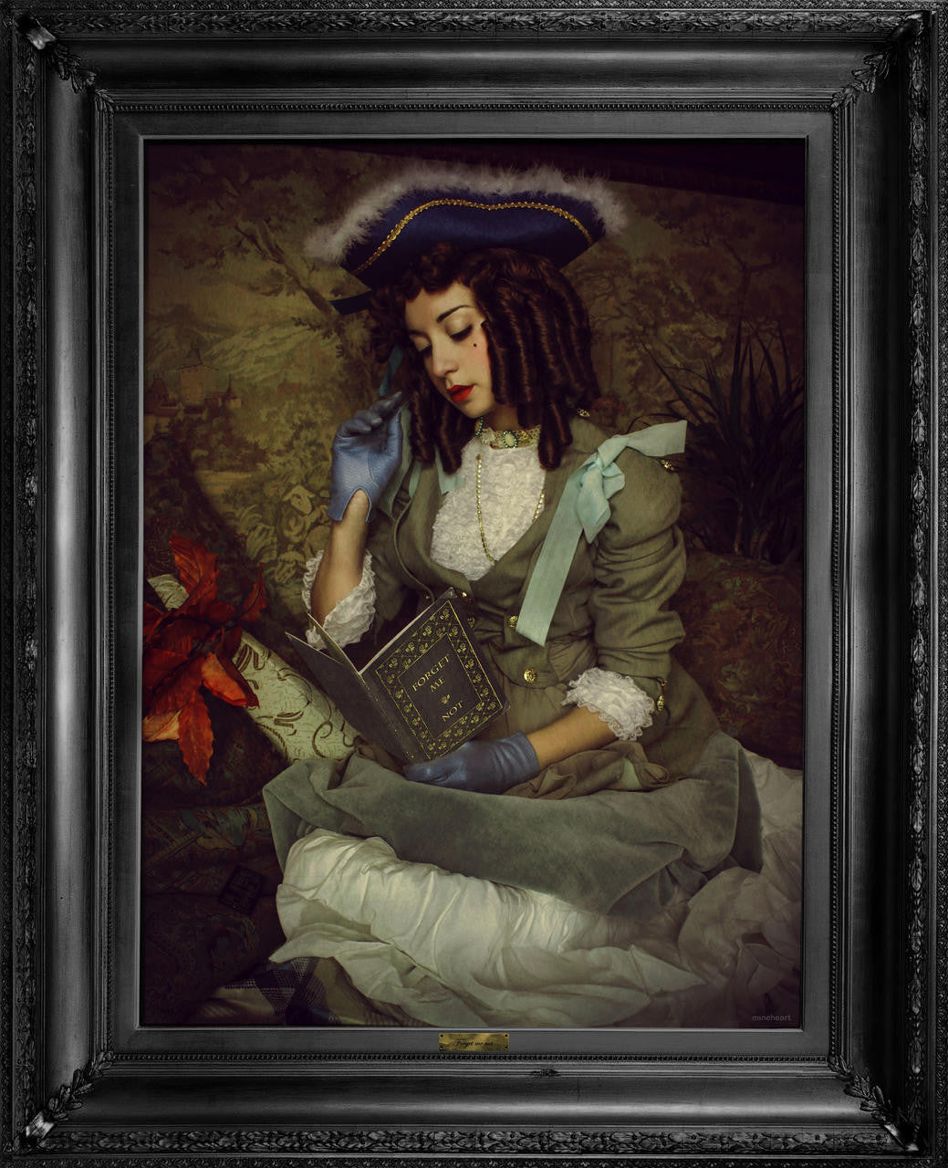 Mineheart Forget Me Not Leinwandbild 66x81 cm Rahmenoptik