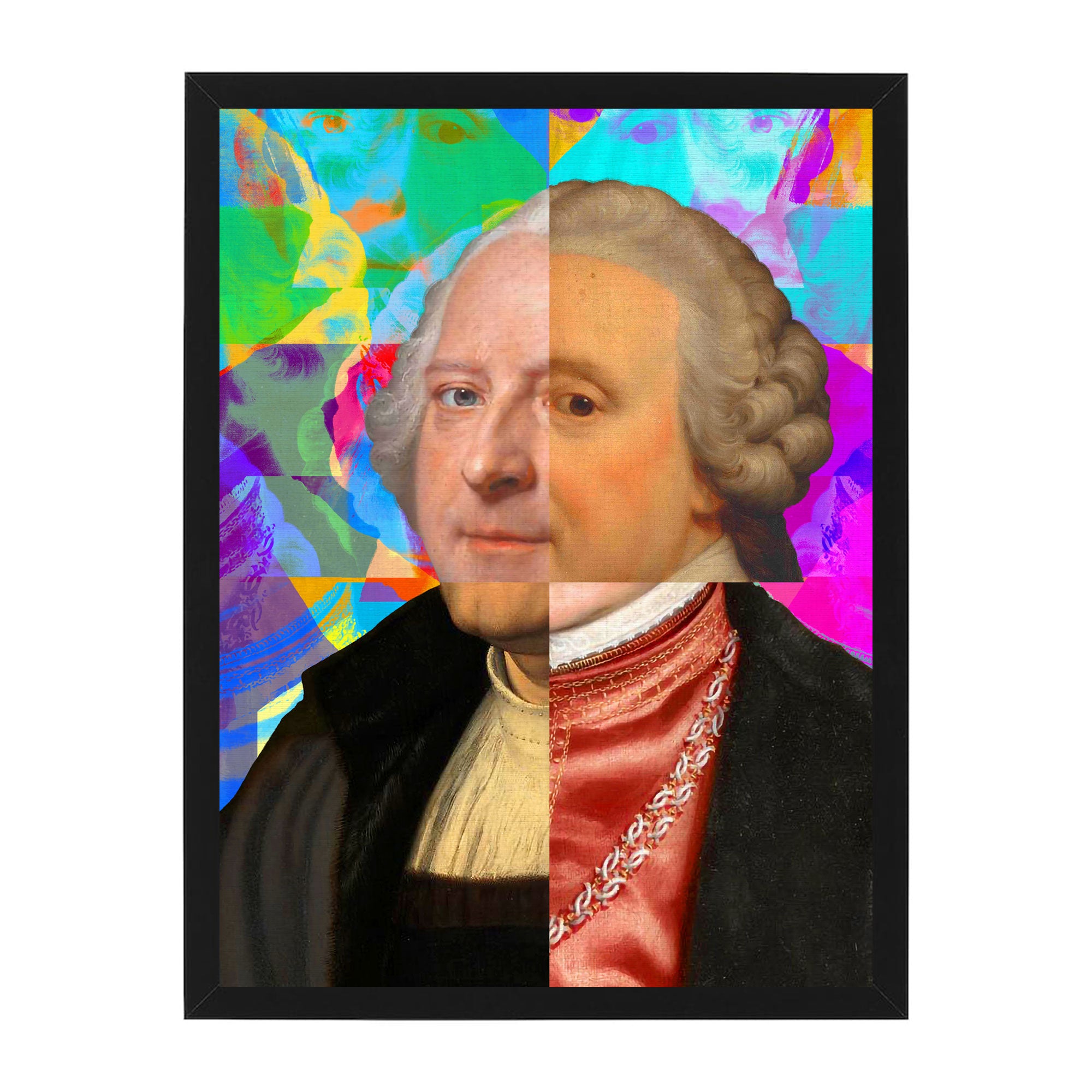 Mineheart Gentleman Puzzled Portrait Leinwand 60x81cm