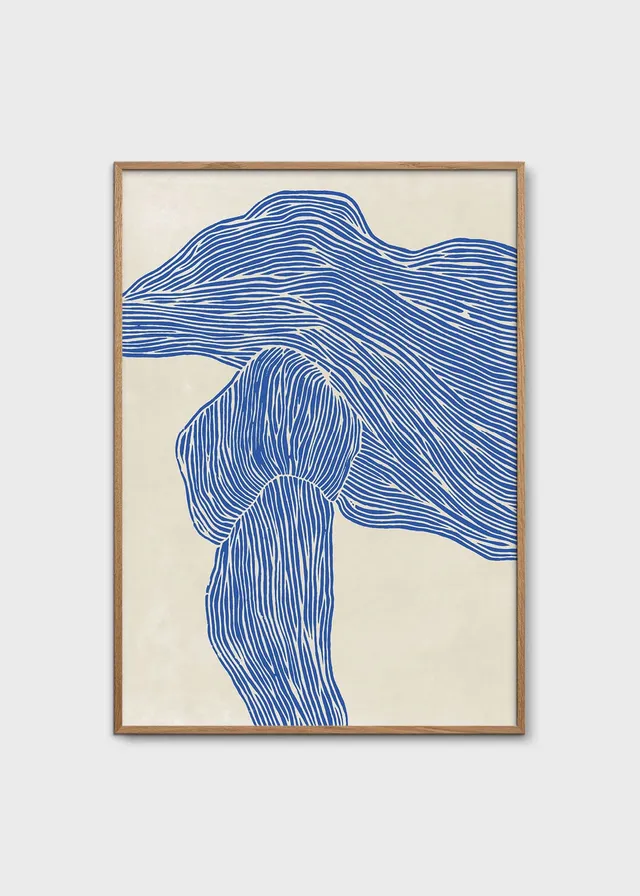 The Poster Club The Line Navy Kunstdruck 30x40 blau