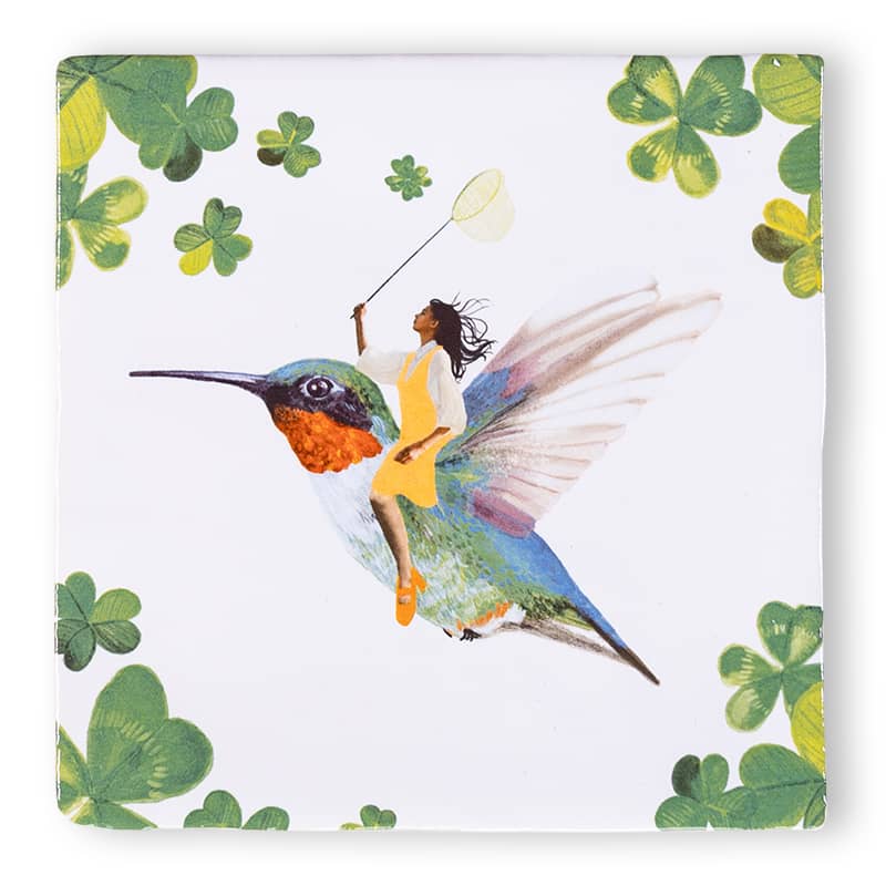 Storytiles Delft Blue Geluksvogel Fliese Glück 13x13 cm