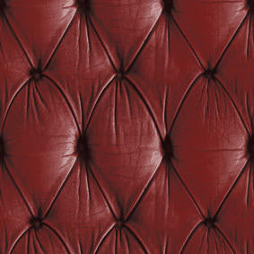 Mineheart Chesterfield Tapete Rot Leder-Optik Vinyl