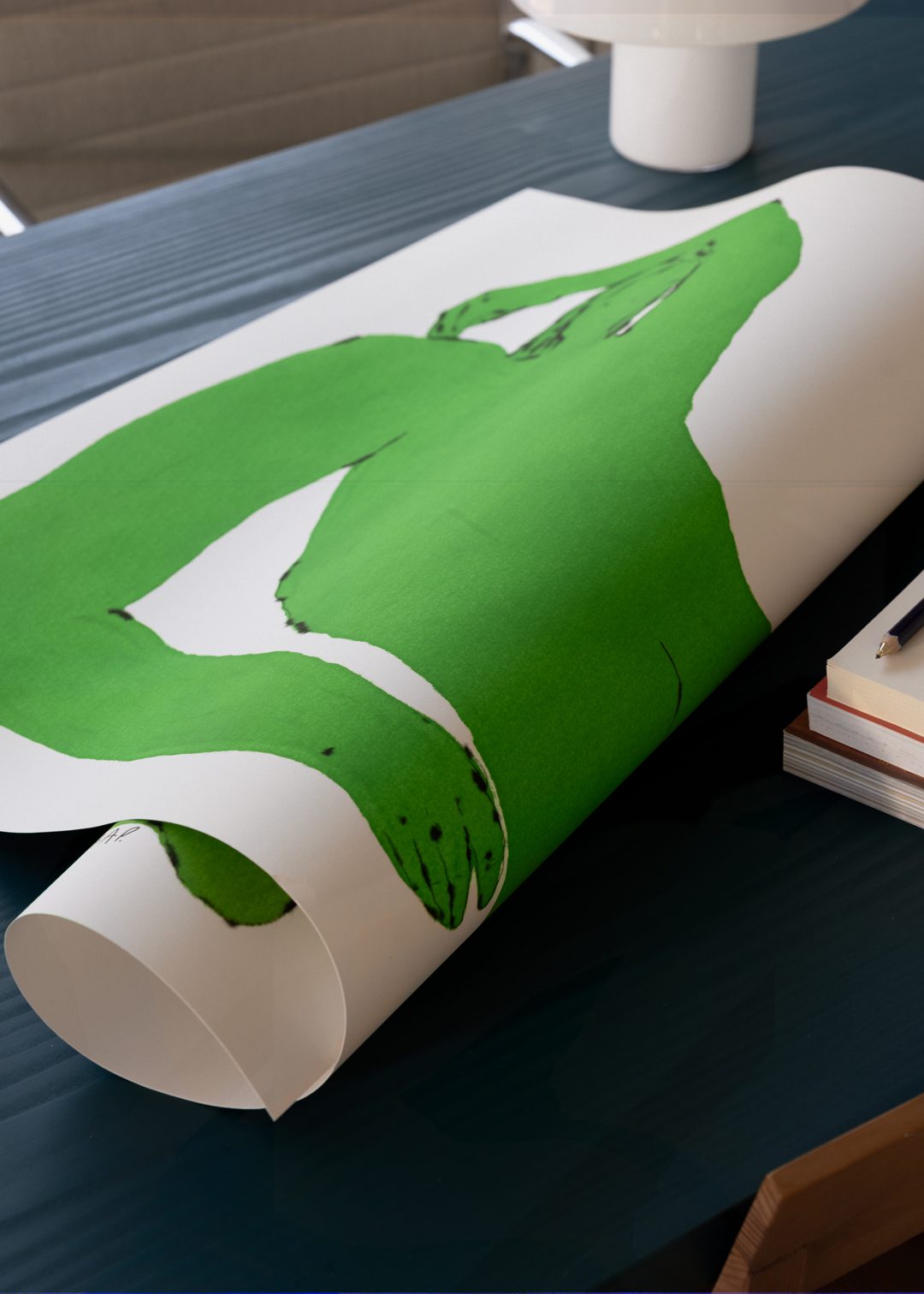 The Poster Club Art Prints Lounger Poster 30x40 cm grün